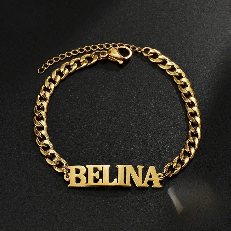 Personalised Gold Chain Anklet
