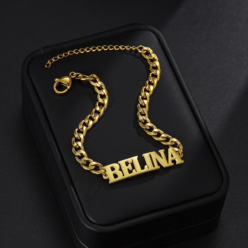 Personalised Gold Chain Anklet