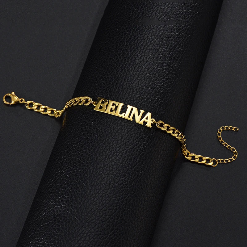 Personalised Gold Chain Anklet