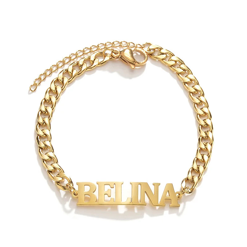 Personalised Gold Chain Anklet