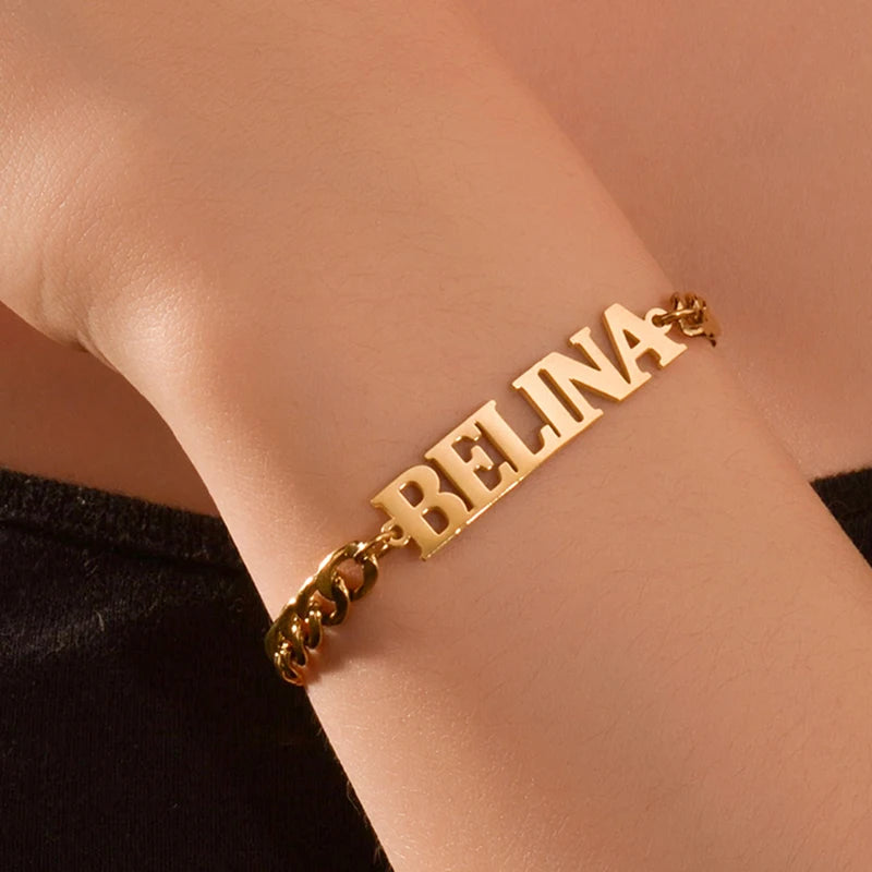 Personalised Gold Chain Anklet