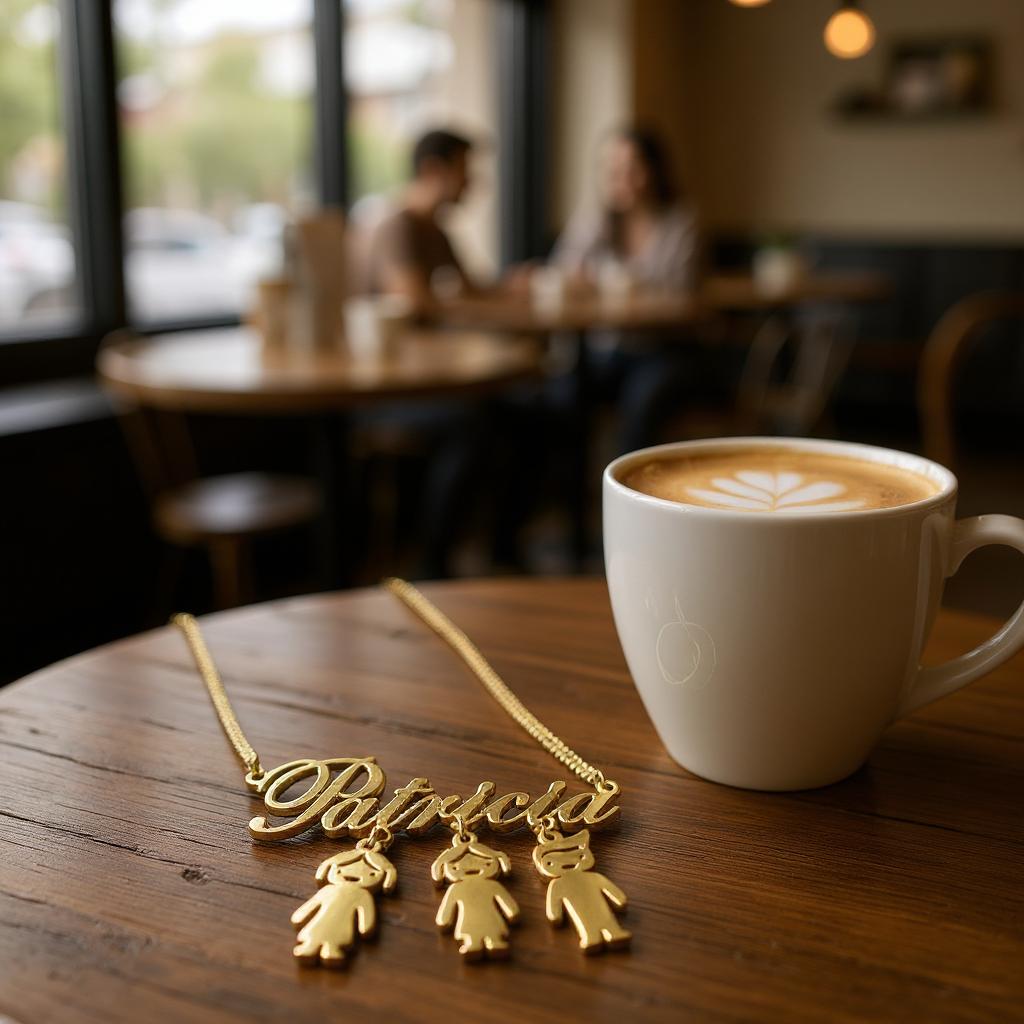 Personalised Custom Name Necklace for Her – Kids Pendant Choker