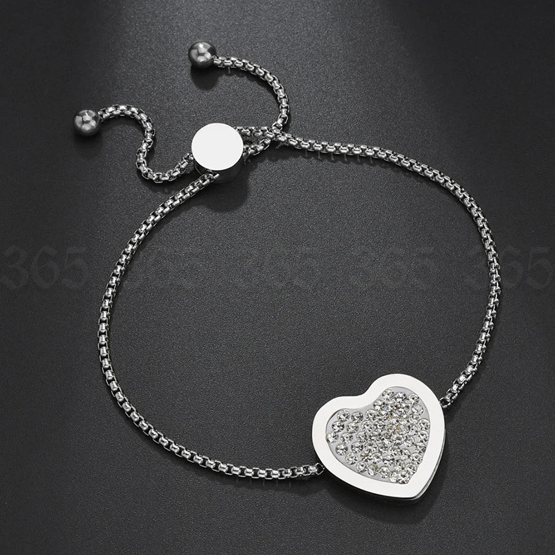 Luxury Adjustable Heart & Tree of Life Bracelet - Lunelle London
