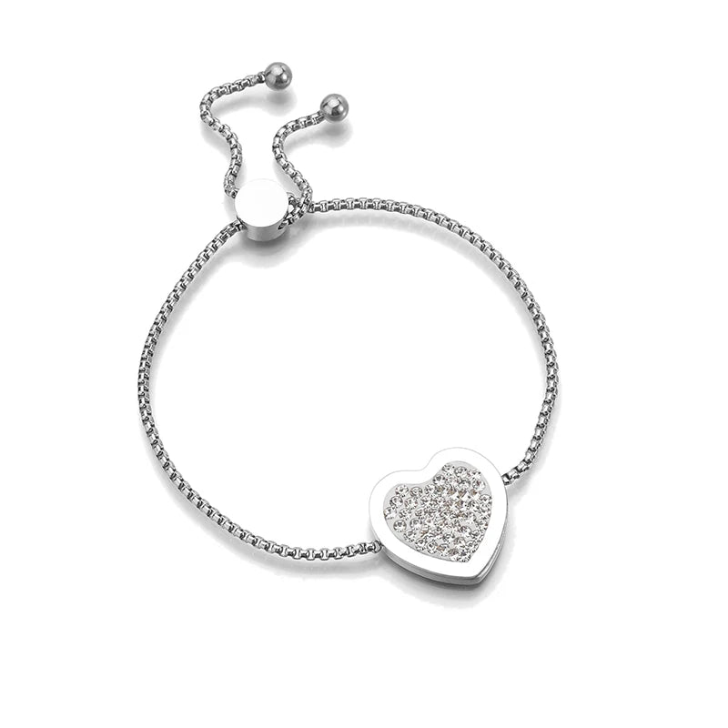 Luxury Adjustable Heart & Tree of Life Bracelet - Lunelle London