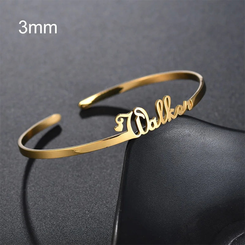Personalised Gold Engraved Bracelet - Multiple Styles