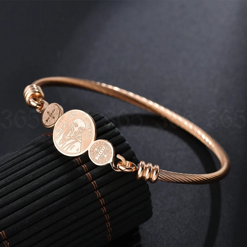 Gold Stainless Steel Tree of Life Bracelet - Lunelle London