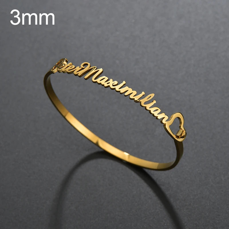 Personalised Gold Engraved Bracelet - Multiple Styles