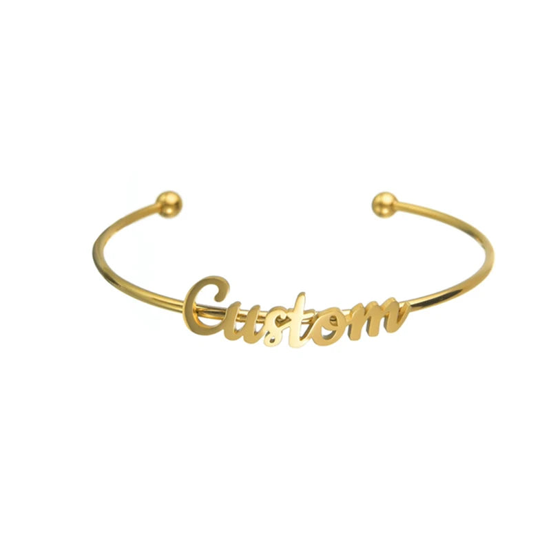Personalised Gold Engraved Bracelet - Multiple Styles