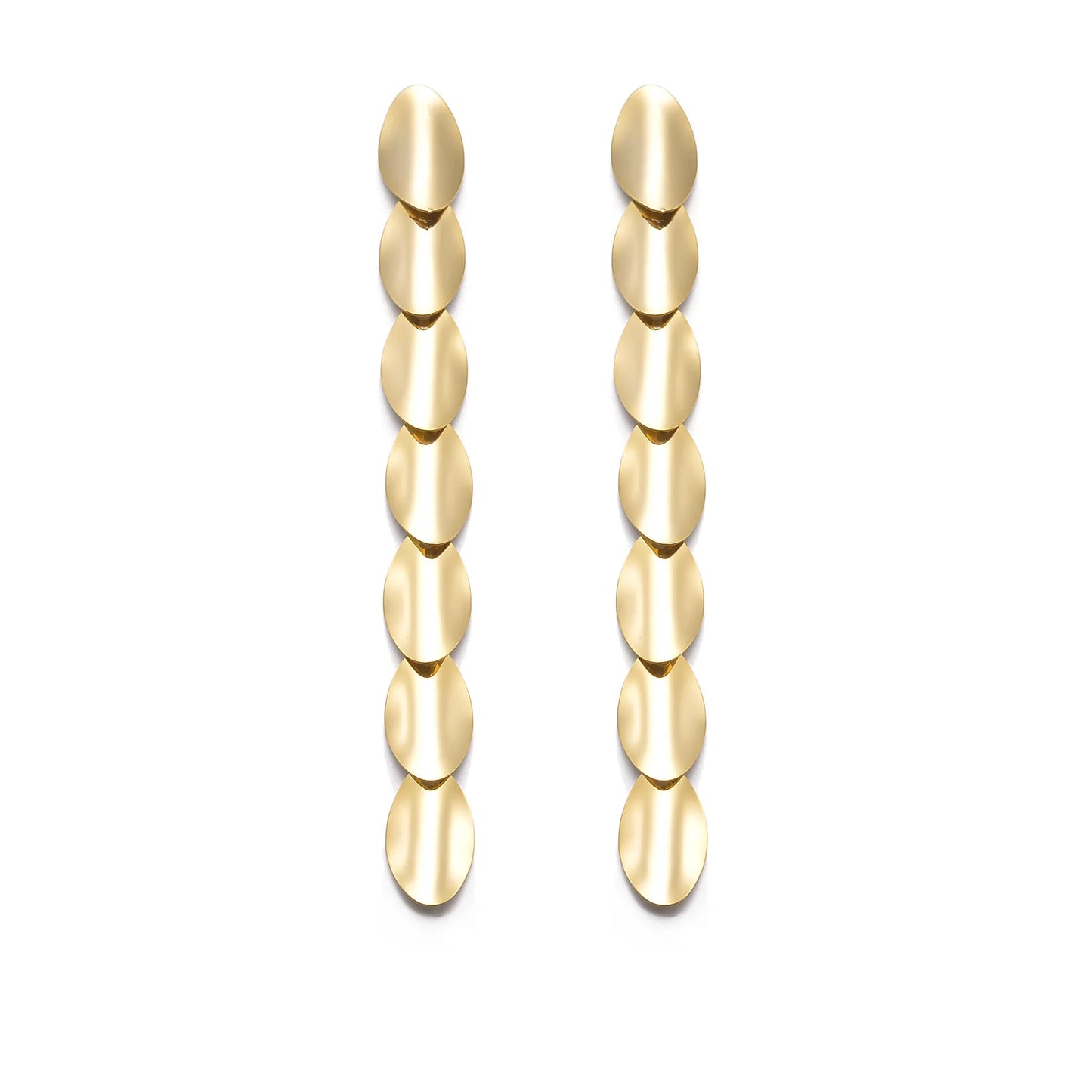 Luxury Drop & Dangle Earrings - Gold Statement Earring - Lunelle London