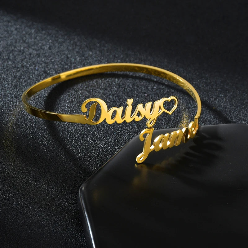 Personalised Gold Engraved Bracelet - Multiple Styles
