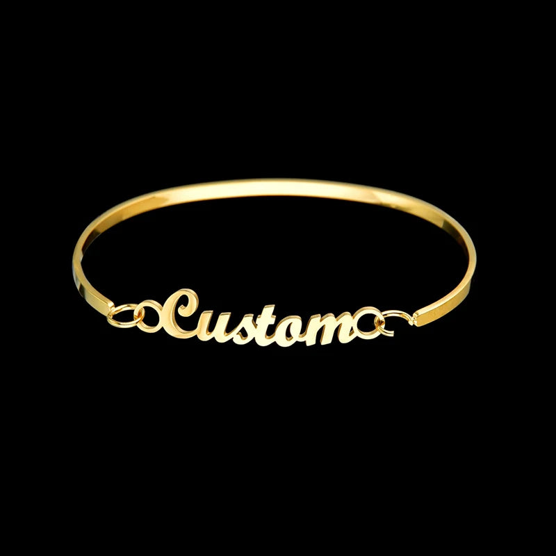Personalised Gold Engraved Bracelet - Multiple Styles