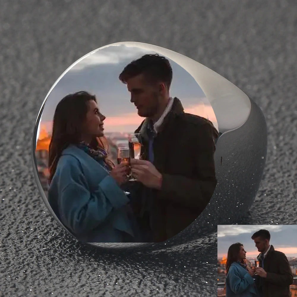 Custom Photo Signet Ring