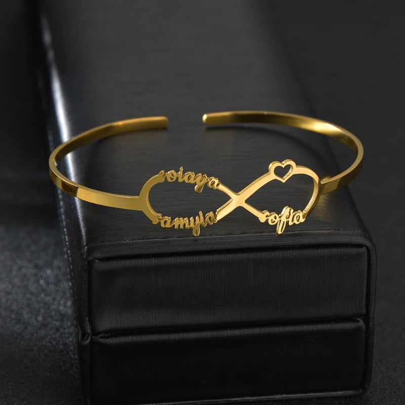 Personalised Gold Engraved Bracelet - Multiple Styles