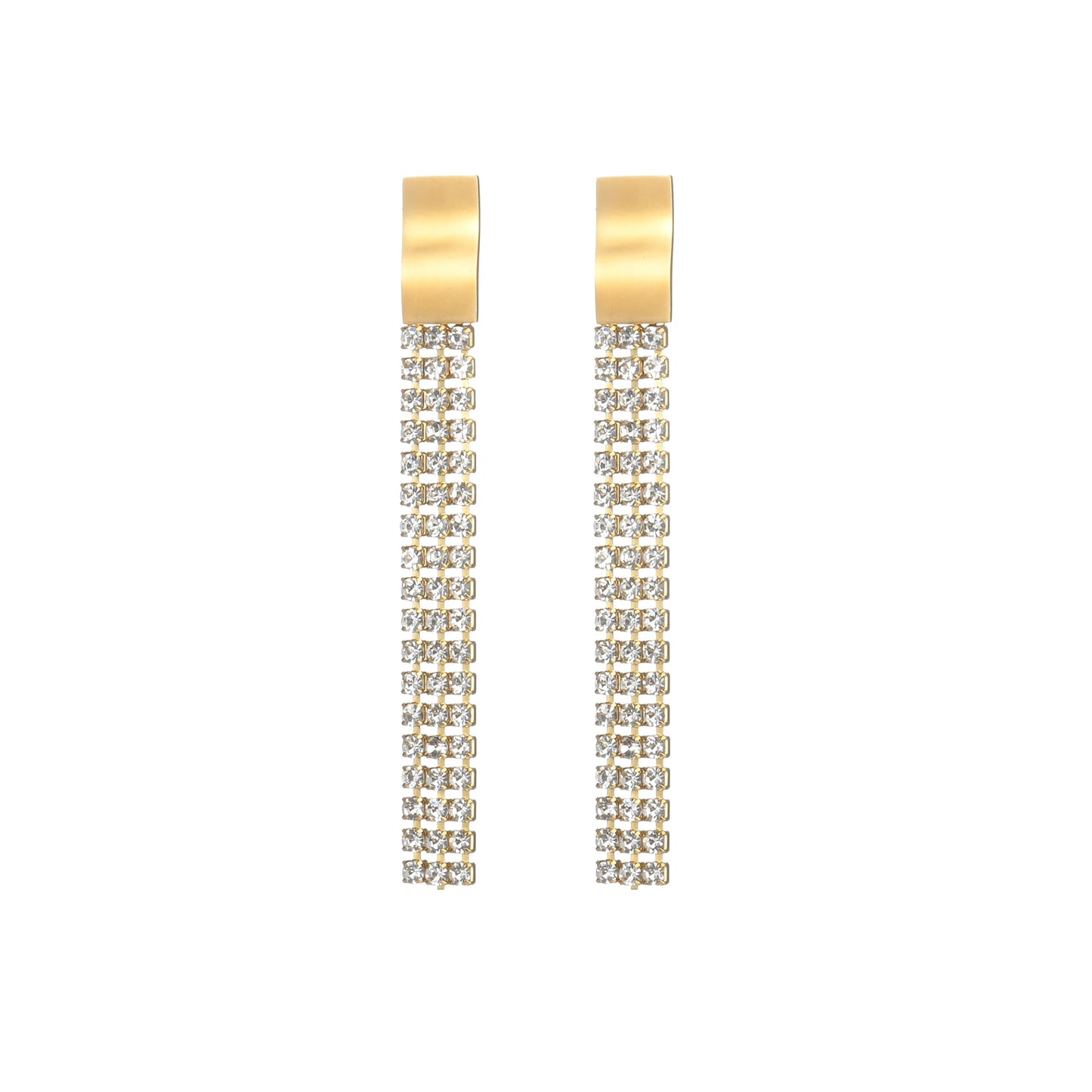 Luxury Drop & Dangle Earrings - Gold Statement Earring - Lunelle London