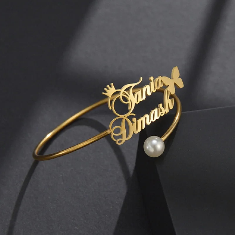 Personalised Gold Engraved Bracelet - Multiple Styles