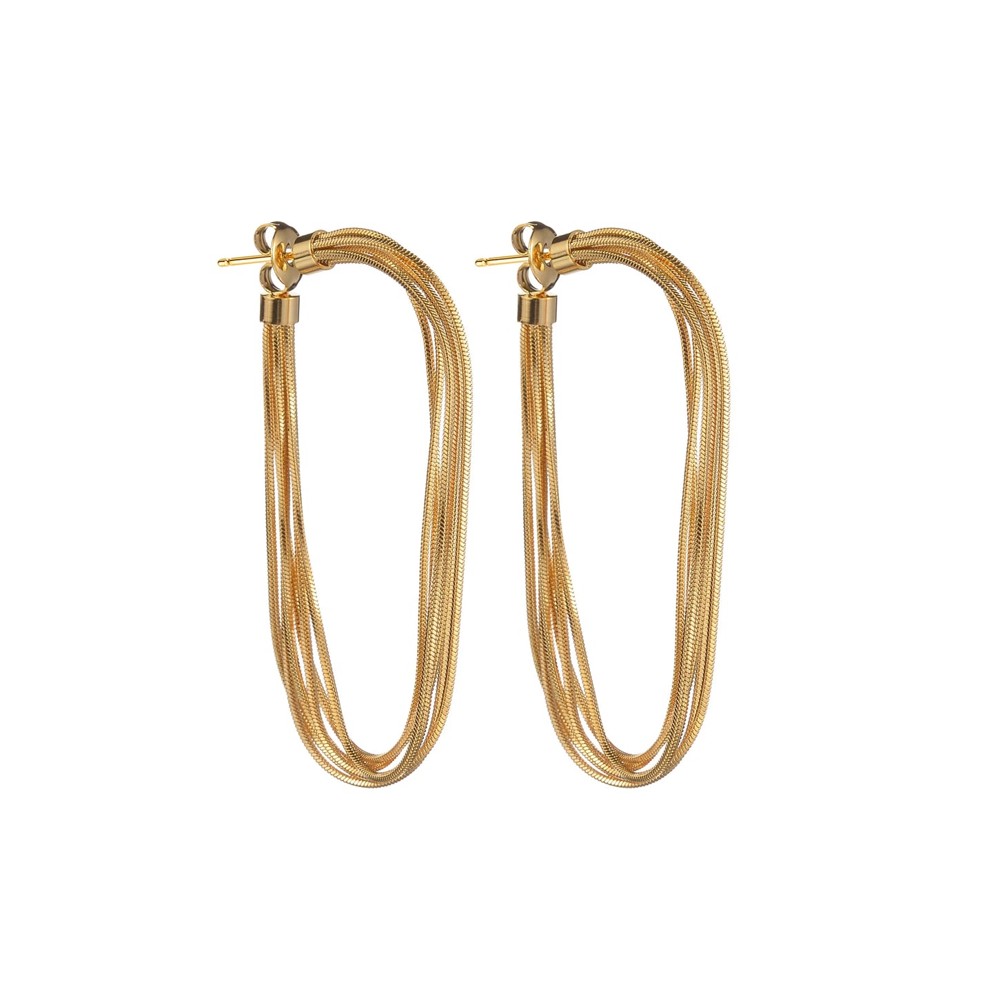 Luxury Drop & Dangle Earrings - Gold Statement Earring - Lunelle London