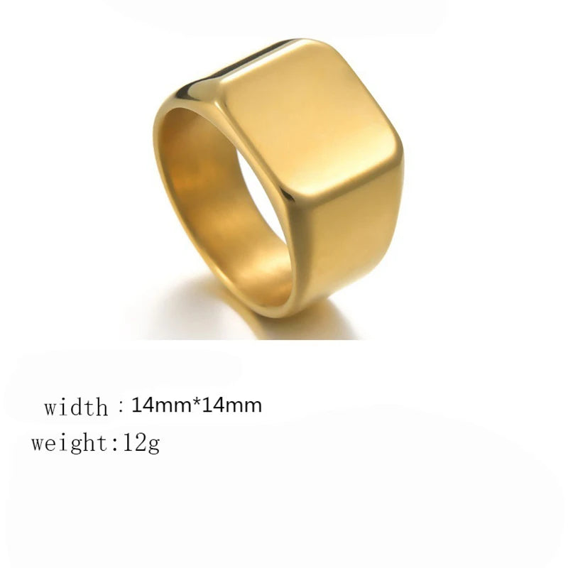 Custom Photo Signet Ring