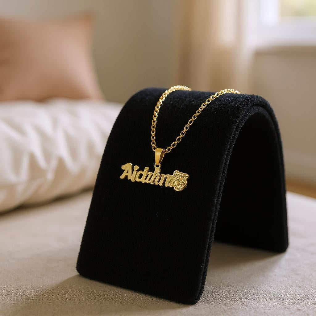 Personalised Name Necklace With Emoji